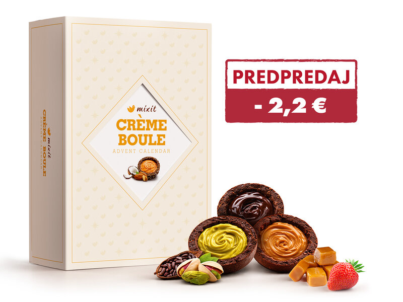 Adventný kalendár plný Crème boulí 2026