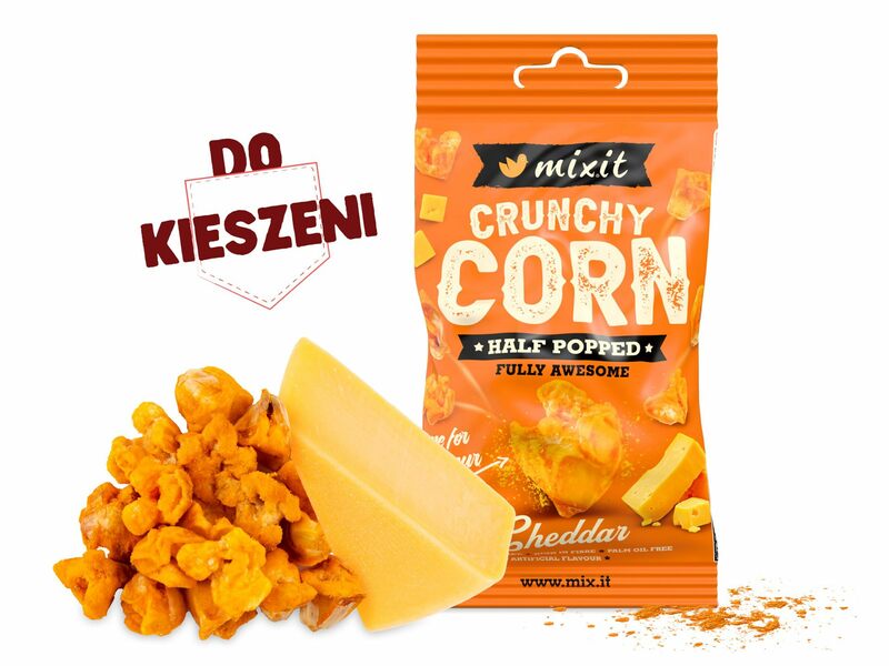 Crunchy corn do kieszeni - Cheddar