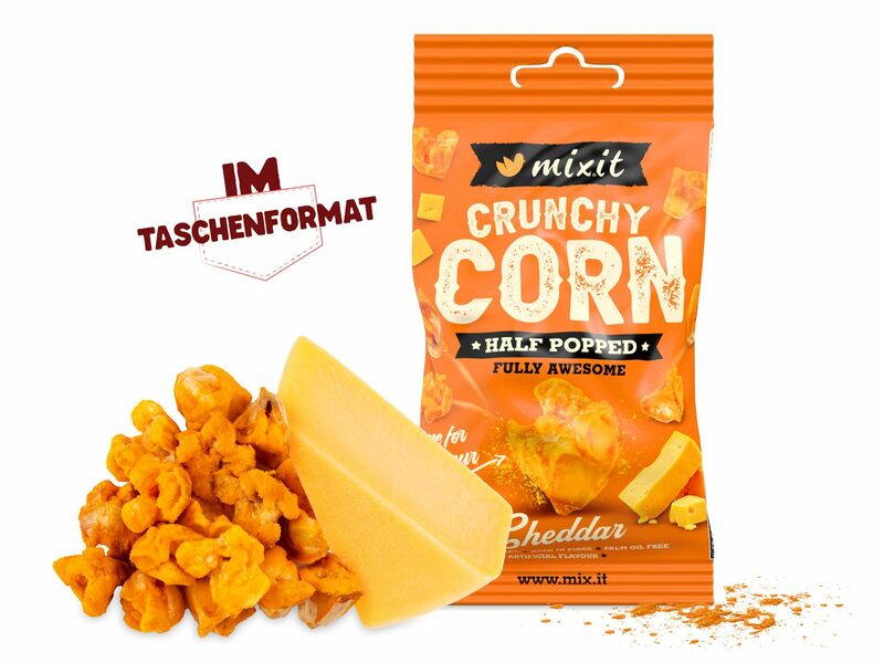 Crunchy corn - Cheddar im Taschenformat
