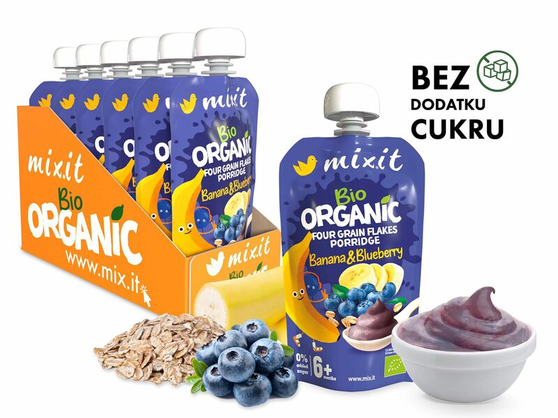 BIO kaszka Mixit - Banan & Jagoda