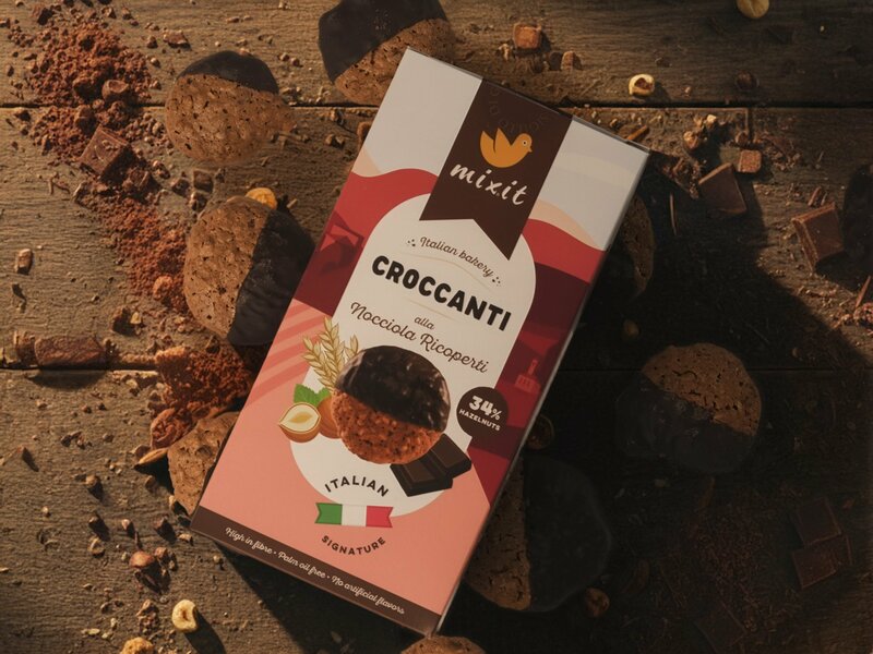 Mixit Italian Bakery – Croccanti alla Nocciola Ricoperti
