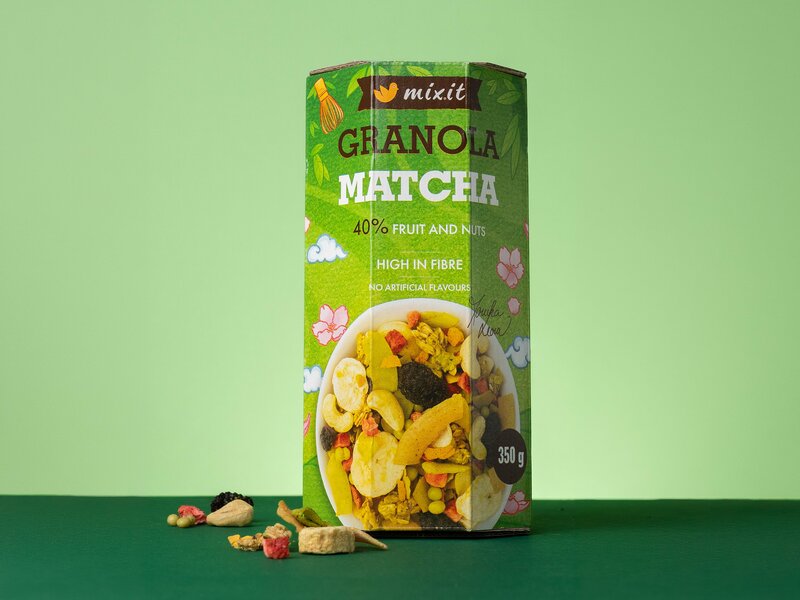 Granola z pece Moniky Leové – Matcha