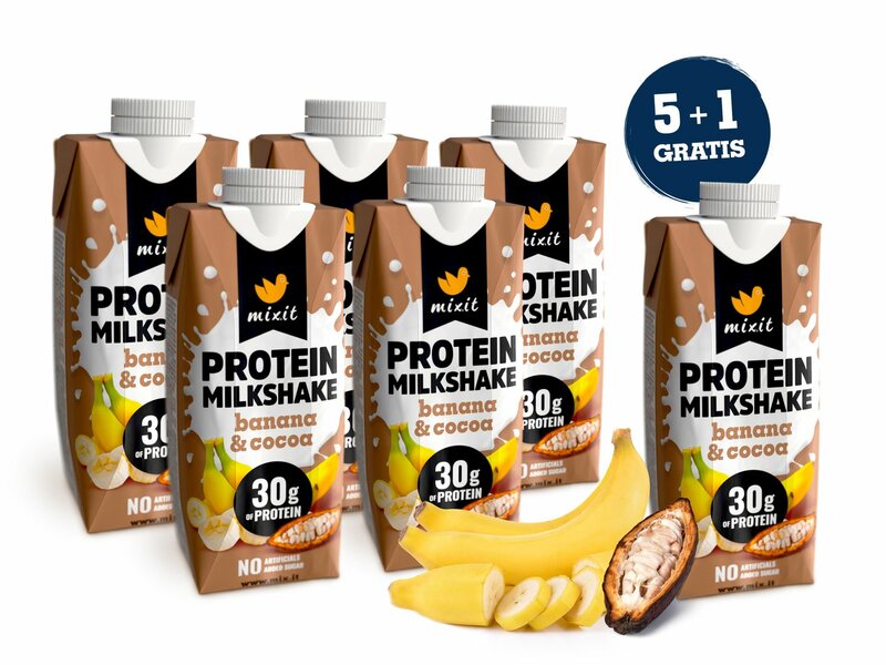 Proteinowy milkshake Mixit - Banan & kakao (6 szt.)
