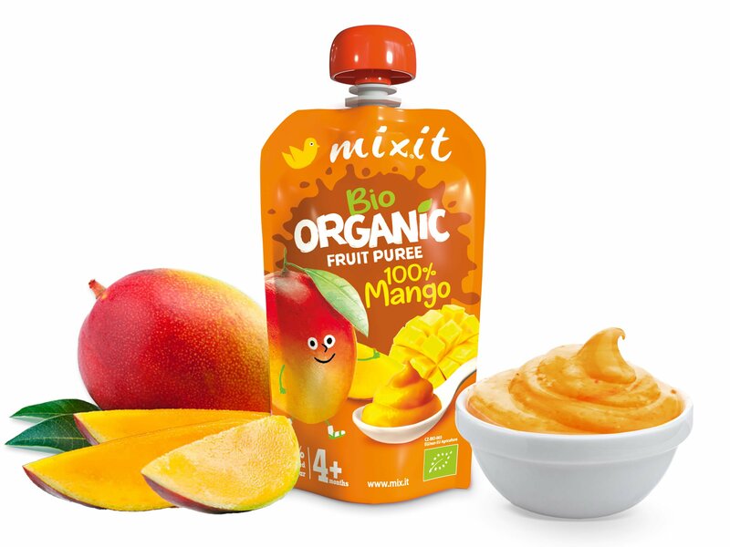Mixit Gourde aux fruits BIO – 100 % Mangue