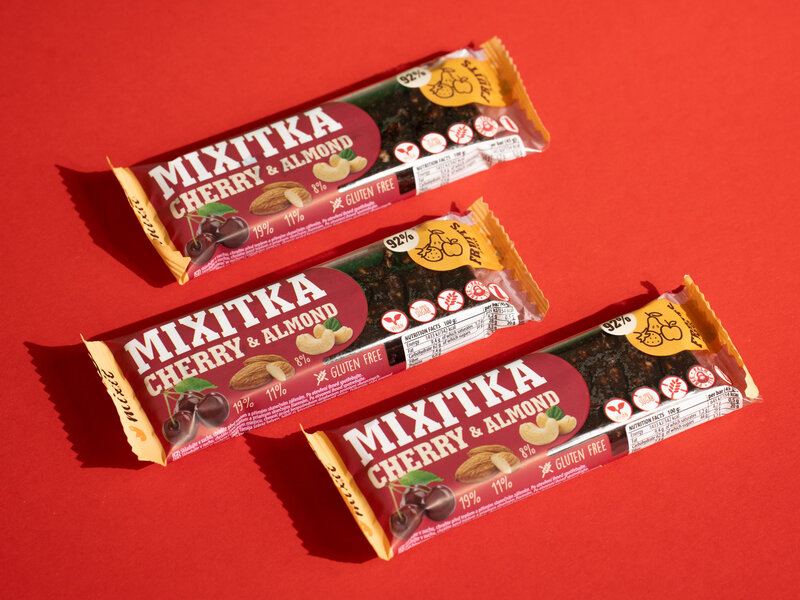 Mixitky BEZ LEPKU – Třešeň + Mandle (9 ks) 