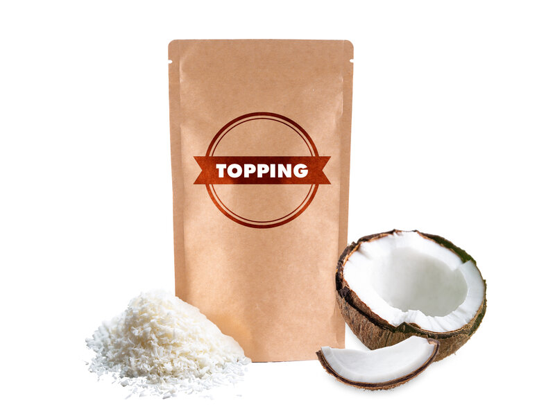 Topping - kókusz fehér csokoládéval