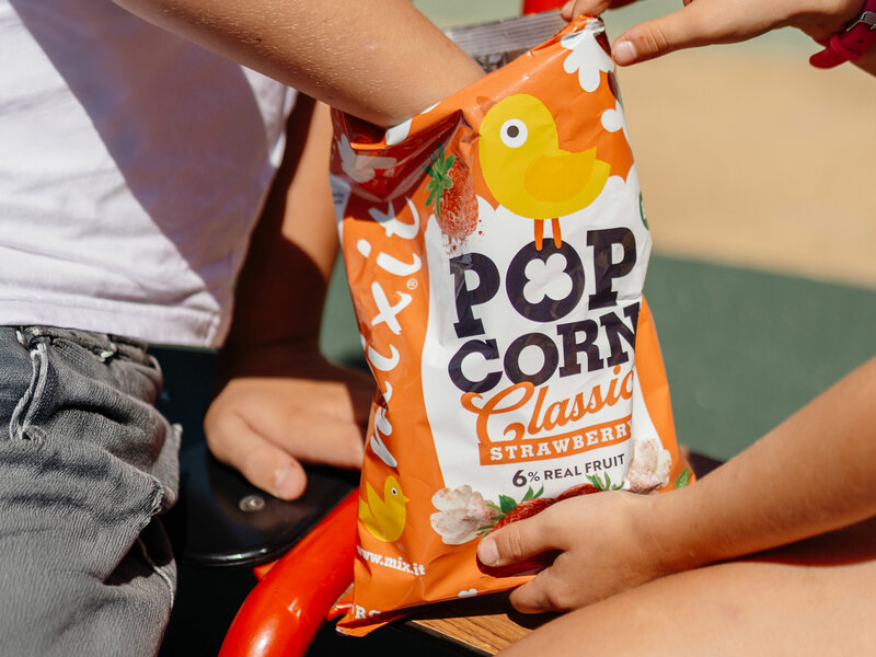 Velký BIO popcorn – Jahoda (75 g)