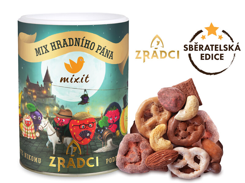  	 Mix hradního pána – Čokoláda, ovoce a oříšky