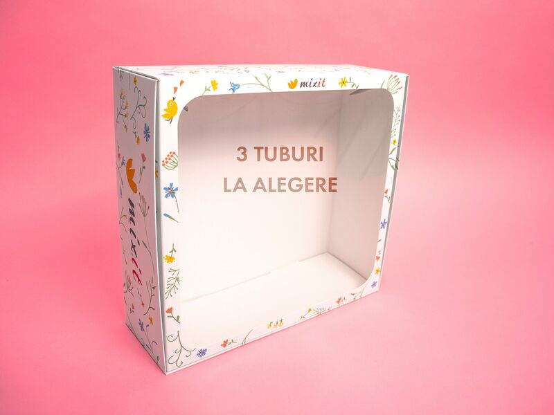 Set cadou personalizat (Pentru 3 tuburi)