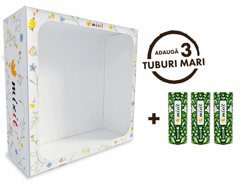 Set cadou personalizat (Pentru 3 tuburi)