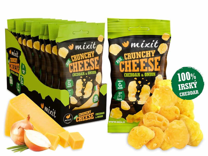 Křupavý sýr do kapsy – Irský cheddar & cibule (10 ks)