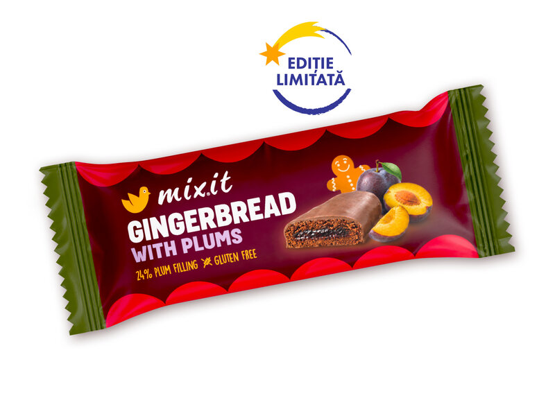 Turtă dulce cu gem în ciocolată FĂRĂ GLUTEN