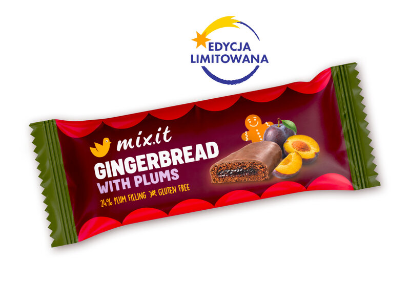 Piernik BEZ GLUTENU z powidłami i czekoladą