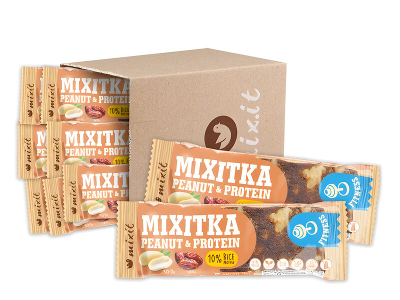 Mixitki BEZ GLUTENU - Orzeszki ziemne + Proteina (9 sztuk)