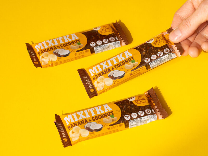Mixitky BEZ LEPKU - Banán + kokos (9 ks) 