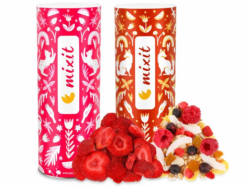 Petit coffret familial : Muesli + Fraise croustillante