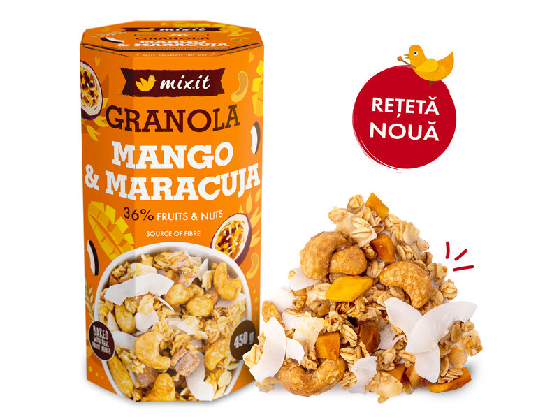 Granola din cuptor - Fructe exotice și caju