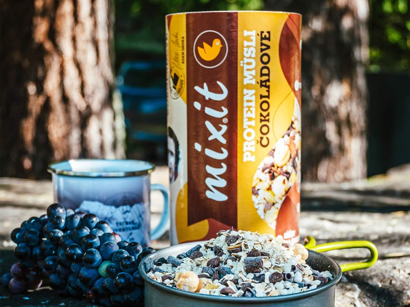 Mixit müsli Adam Ondra sportovec lezec protein čokoláda