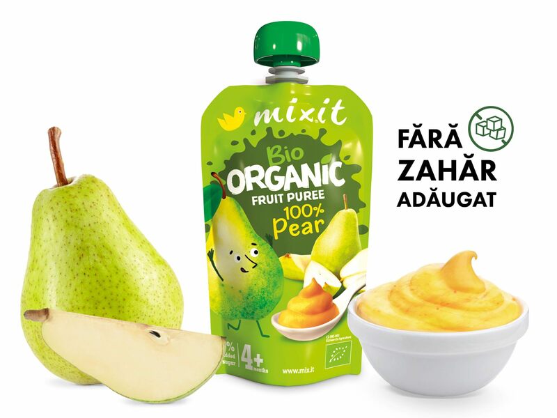 Mixit BIO Punguță cu fructe - 100% Pere