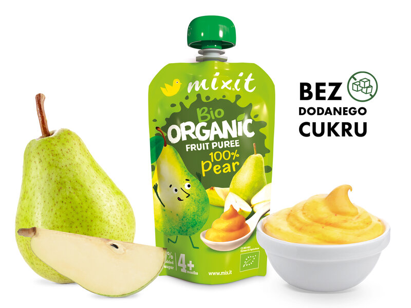 BIO owocowy mus Mixit - 100% Gruszka