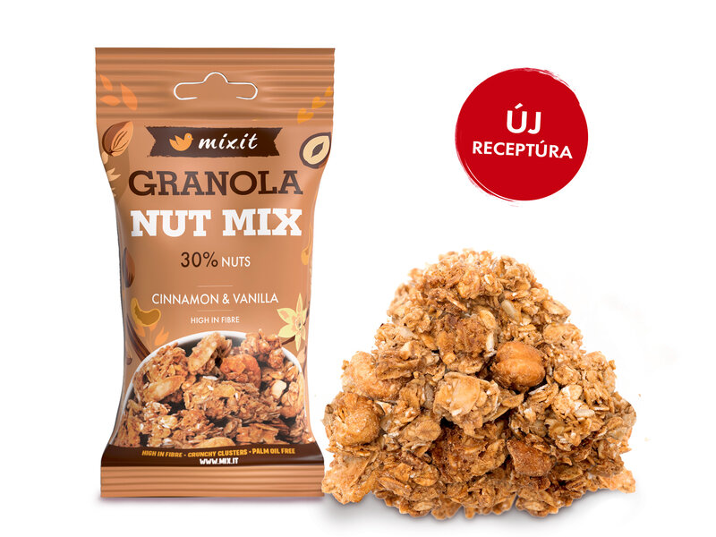 Zsebbe való kemencés granola - Diófélék mix