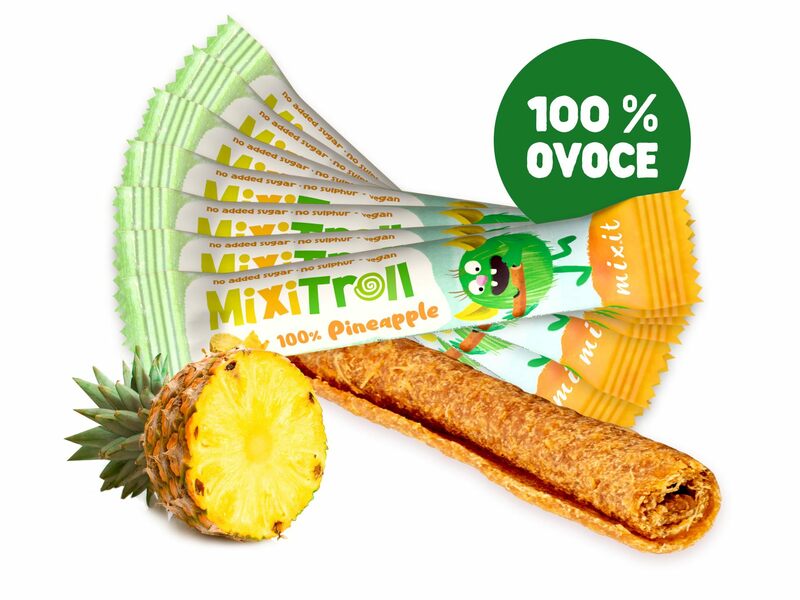 	 Ovocná rolka MixiTroll – 100 % Ananas (7 ks)