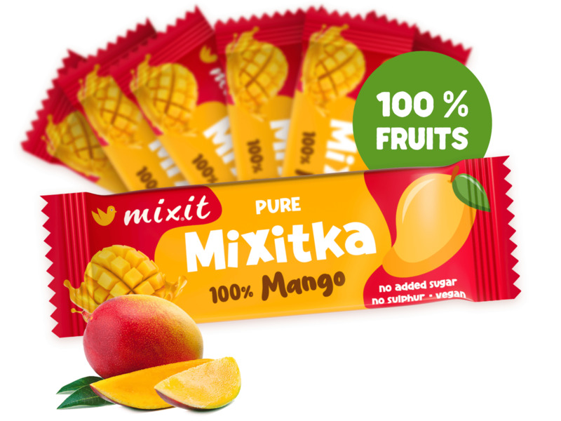 Barre fruitée Mixitka – 100 % mangue (7 pièces)