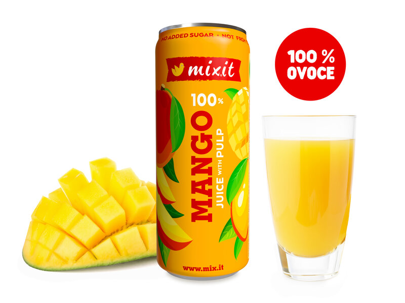 Mixit džus – 100 % mango s dužinou