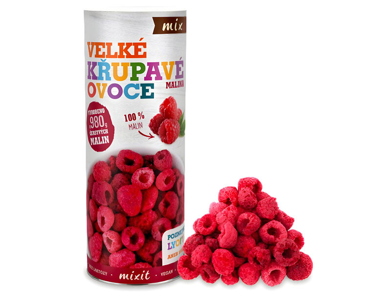 lyo malina ovoce lyofilizace tubus