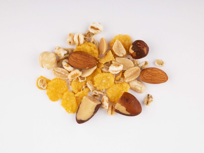 müsli cereálie ořechy para arašíd mandle