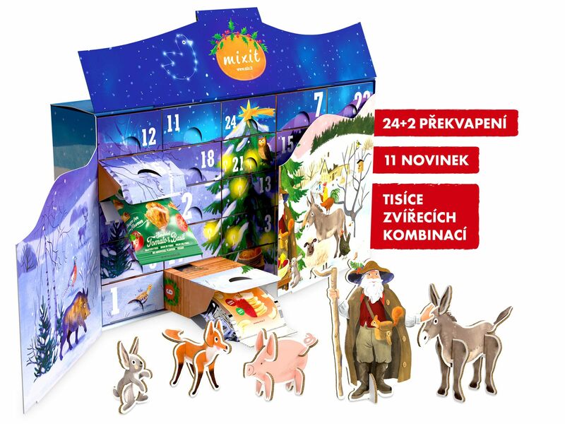 Velký adventní kalendář Mixit 2025 - Fantastická zvířátka