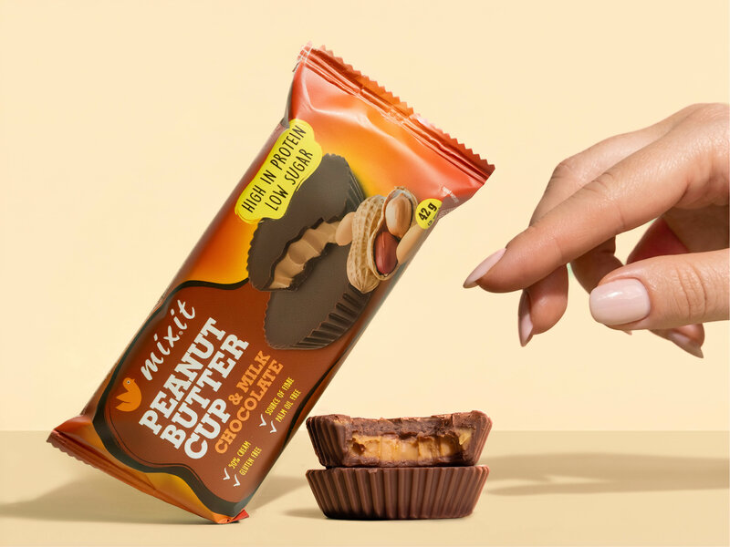 Proteinový Mixit cup – Peanut butter & mléčná čokoláda