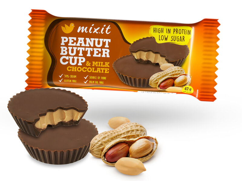 Proteinový Mixit cup – Peanut butter & mléčná čokoláda