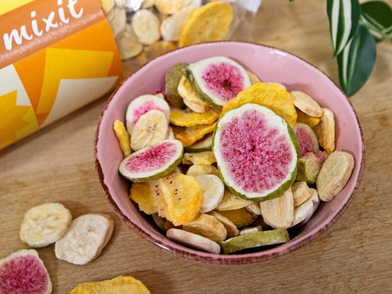 Żółte Kiwi, Figi, Banan - Chrupiące owoce