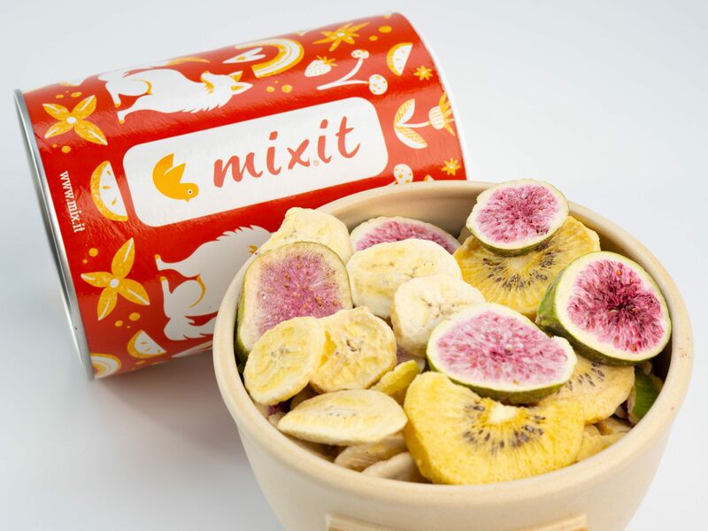 Żółte Kiwi, Figi, Banan - Chrupiące owoce