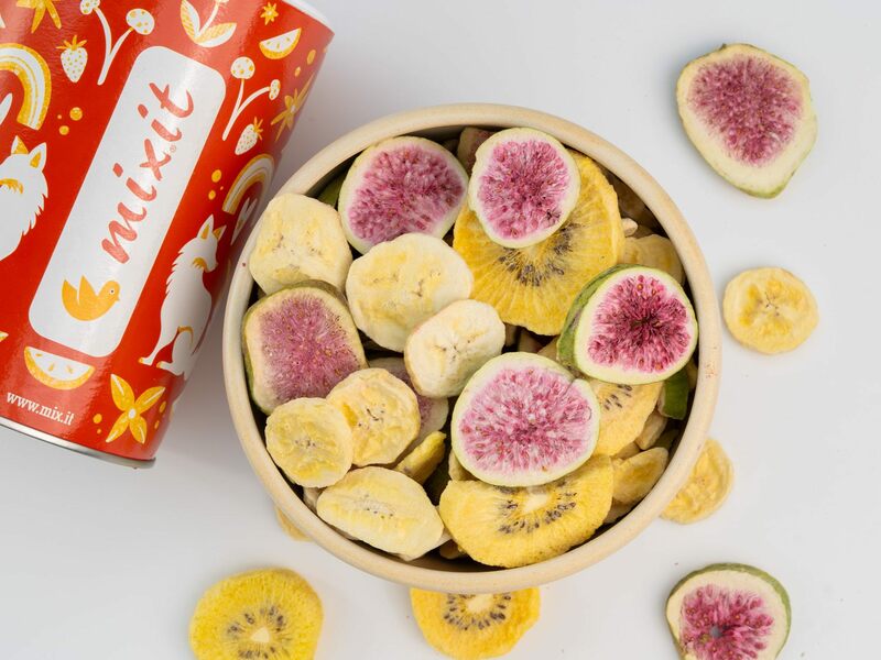 Żółte Kiwi, Figi, Banan - Chrupiące owoce