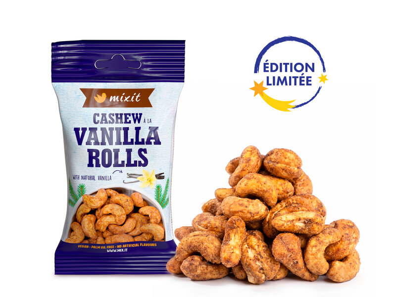 Noix de cajou façon sablés à la vanille – format poche