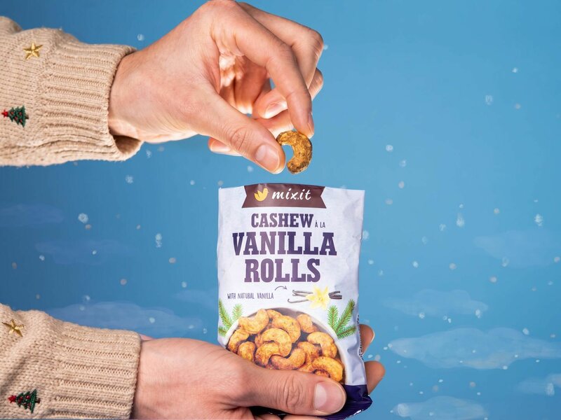 Cashews à la Vanillekipferl im Taschenformat