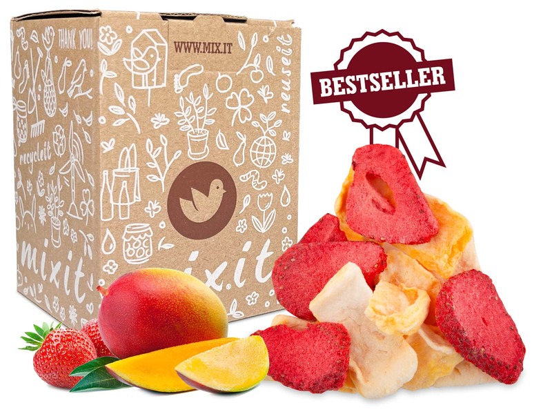 Ropogós liofilizált Mangó + Eper szeletek