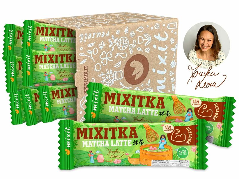 GLUTÉNMENTES Mixitka - Matcha latte prebiotikumokkal (9db.) akciós termékkép 1