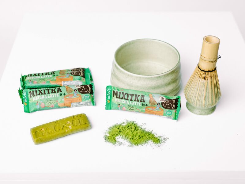 Prebiotická Mixitka Moniky Leové bez lepku: Matcha latte (9 ks)