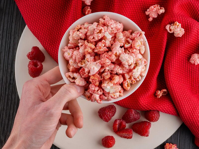 Mixit BIO popcorn – Malina s lyofilizovaným ovocem