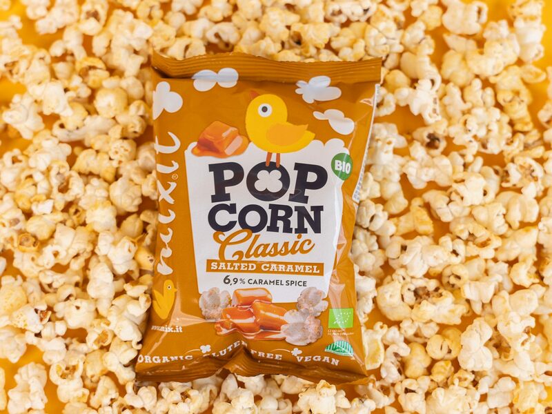 nagy sós karamellás bio popcorn