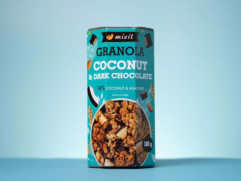 Granola z pece – Kokos a hořká čokoláda
