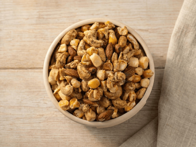 Crunchy Mix – Käse, Crunchy Corn, Nüsse mit Trüffeln