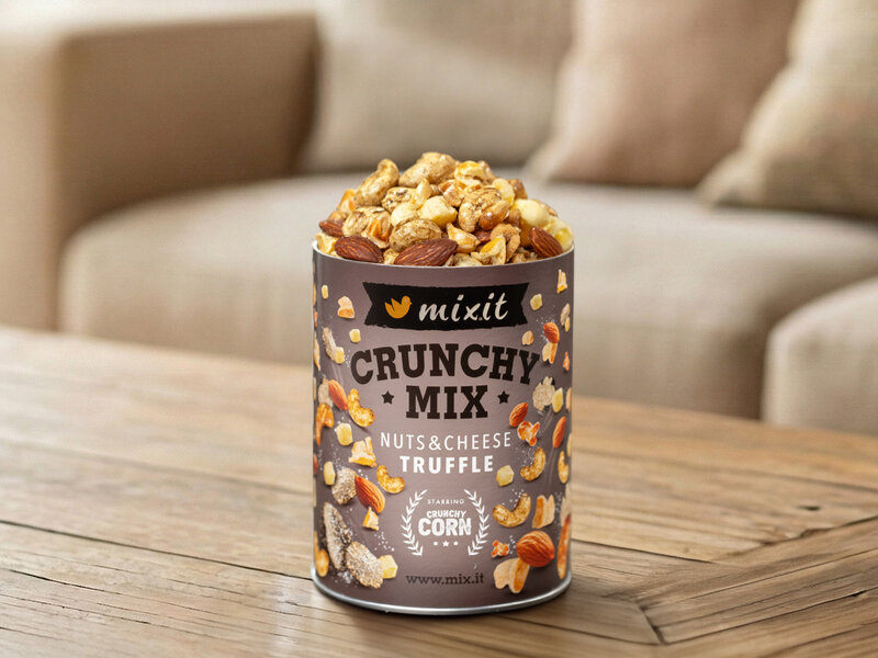 Crunchy mix - Sýr, crunchy corn a oříšky s lanýžem