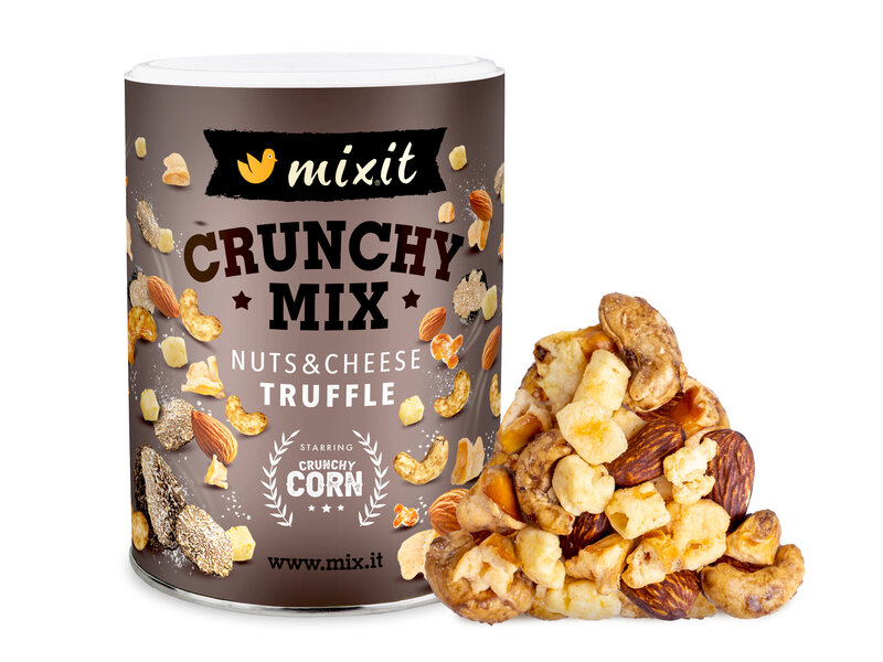 Crunchy mix - Sýr, crunchy corn a oříšky s lanýžem