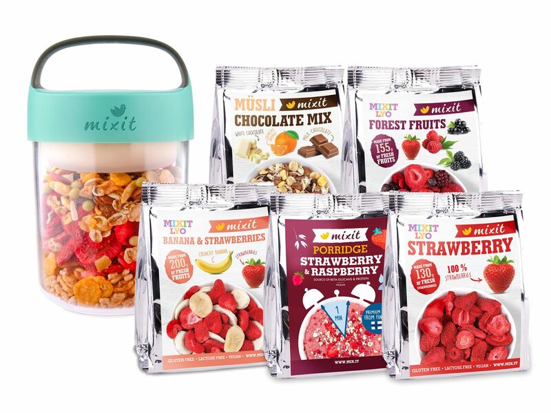 Probierset: Snacktaschen mit Mixit 2go - mint