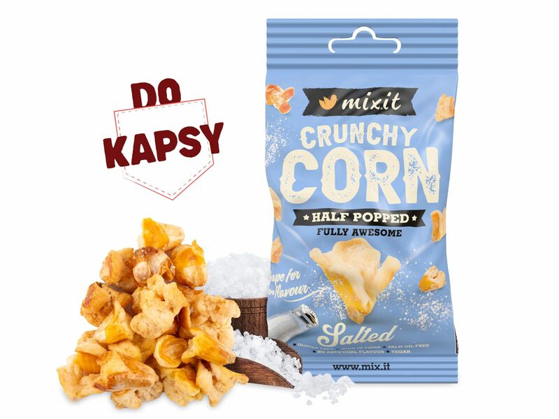 Crunchy corn do kapsy – Mořská sůl