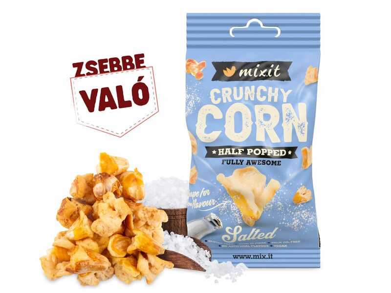 Zsebbe való Crunchy corn - Tengeri só